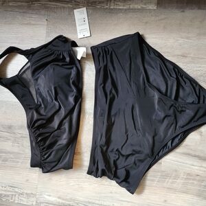Black One-Piece Swimsuit
